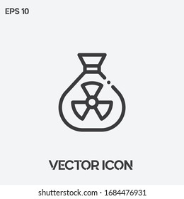 Abfalleimer-Vektorillustration-Icon-Illustration. Ui/Ux. Premium-Qualität.