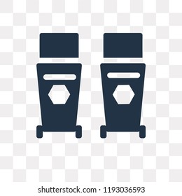 Trash vector icon isolated on transparent background, Trash transparency concept can be used web and mobile