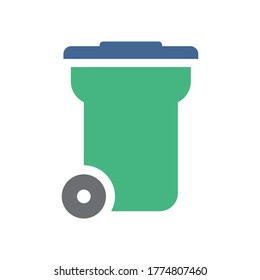 trash vector icon logo design