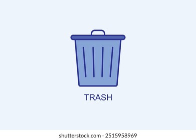 Ícone De Vetor De Lixo Ou Ilustração De Logotipo