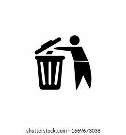 Trash vector icon, reuse symbol. Linear style sign for mobile concept and web design. Trash symbol logo illustration.