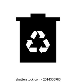 Trash vector icon, reuse symbol. Linear style sign for mobile concept and web design. Trash symbol logo illustration. perfect for all project