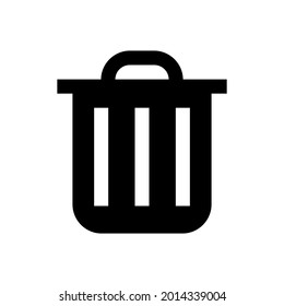 Trash vector icon, reuse symbol. Linear style sign for mobile concept and web design. Trash symbol logo illustration. perfect for all project
