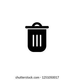 trash vector icon. trash sign on white background. trash icon for web and app