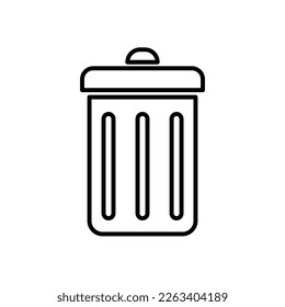 Trash vector icon trendy style illustration on white background