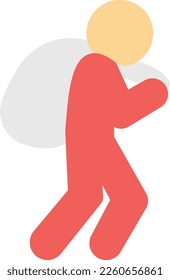 trash Vector illustration on a transparent background. Premium quality symmbols. Line Color vector icons for concept and graphic design. 
