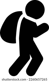 ilustración de trash Vector en un fondo transparente. Símbolos de calidad superior. Iconos vectoriales de glifos para diseño de conceptos y gráficos.