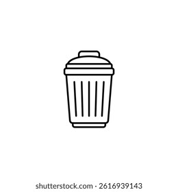 Trash vector line icon icons design