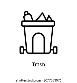 Icono de contorno del vector de captura. Estilo de ilustración Formato de archivo EPS 10