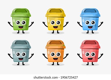 carácter de diseño plano de residuos de basura