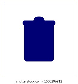 Trash waste vector icon for web and mobile