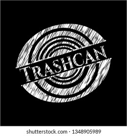 Trashcan chalkboard emblem