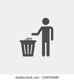 Trash Icon Dustbin Recycle Bin Delete Stock Vector (Royalty Free) 285702584