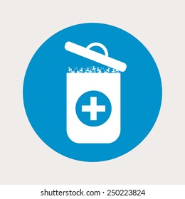 Trashcan icon. 