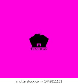 trashcan icon sign signifier vector