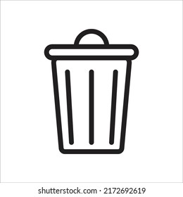 trashcan icon vector design template