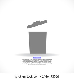 trashcan icon vector . Illustration design