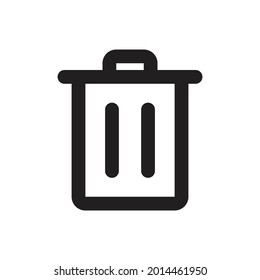 Trashcan icon vector illustration logo template for many purpose.