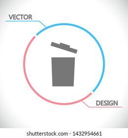 trashcan icon vector . Lorem Ipsum Illustration design