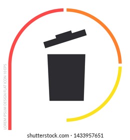 trashcan icon vector . Lorem Ipsum Illustration design
