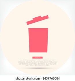 trashcan icon vector . Lorem Ipsum Illustration design