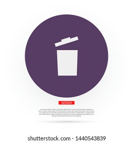 trashcan icon vector . Lorem Ipsum Illustration design