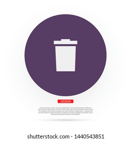 trashcan icon vector . Lorem Ipsum Illustration design