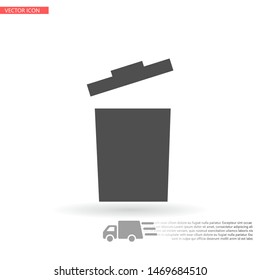 trashcan icon vector . Lorem Ipsum Illustration design