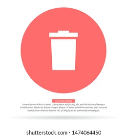 trashcan icon vector . Lorem Ipsum Illustration design
