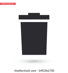 trashcan icon vector . Lorem Ipsum Illustration design
