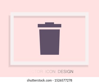 trashcan icon vector . Lorem Ipsum Illustration design