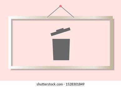 trashcan icon vector . Lorem Ipsum Illustration design