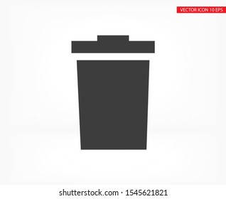 trashcan icon vector . Lorem Ipsum Illustration design