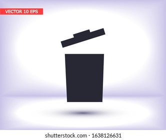 trashcan icon vector . Lorem Ipsum Illustration design