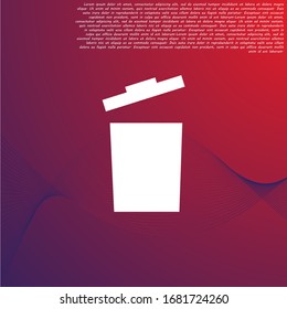 trashcan icon vector . Lorem Ipsum Illustration design