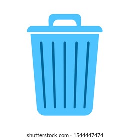 Trashcan Icon, Vector Trash Bin - Basket Illustration - Garbage Basket Symbol