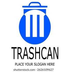 Trashcan logo for business company