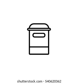 Trashcan outline icon