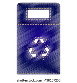 Trashcan sign illustration