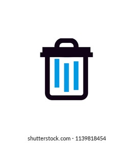 trash/dustbin icon vector