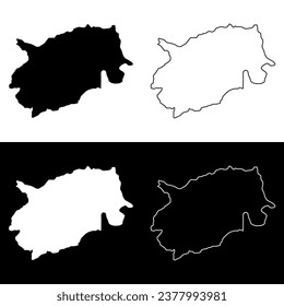 Stadtplan Trashigang, Verwaltungsabteilung von Bhutan.
