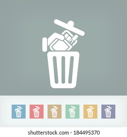 Trashing cigarettes