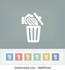 Trashing a sandwich