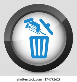 Trashing syringe