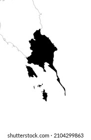 Trat Province Thailand map asia