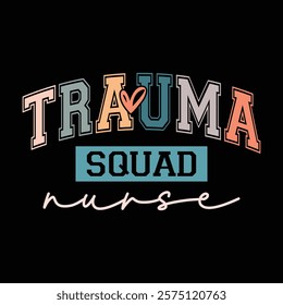 Trauma Nurse Squad vintage graphic 