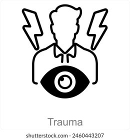 Trauma- und Schmerzsymbolkonzept