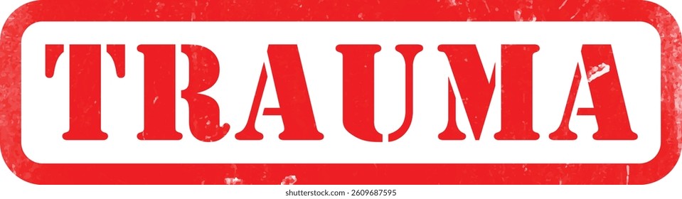 Trauma
Red Rubber Stamp Label Grunge Texture Effect