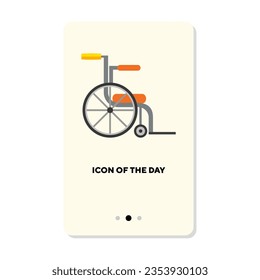 Traumatology flat vector icon. Equipment, fracture isolated vector sign. Disability and support concept. Vector illustration symbol elements for web design and apps