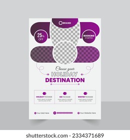 Travel A4 Flyer Design Template
